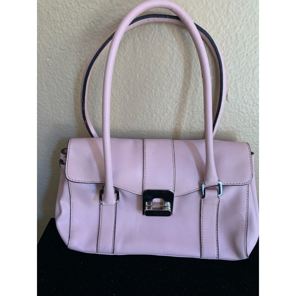Unbranded Leather Pink purse double handle small Fair‎ Condition